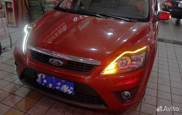 Светодиодные реснички на фары Ford Focus 2