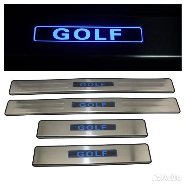 Накладка на пороги Фольксваген Гольф - VW Golf
