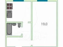 1-к квартира, 36 м², 1/5 эт.