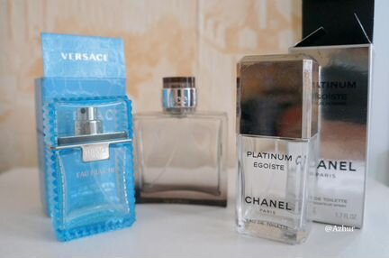 Почти пустые флаконы мужских парфюмов в коллекцию