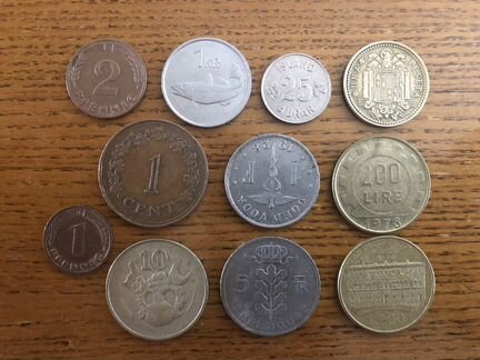 Монеты европейских стран