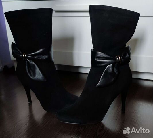 Ботильоны замшевые 38