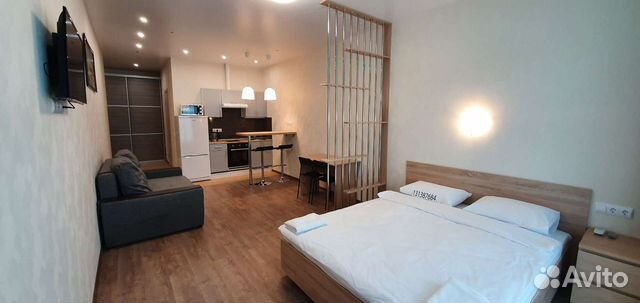 

Квартира-студия, 33 м², 2 кровати