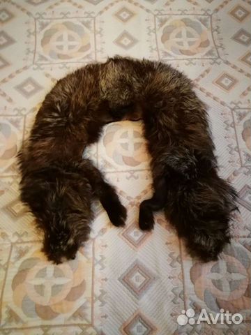 Воротник из чернобурой лисы