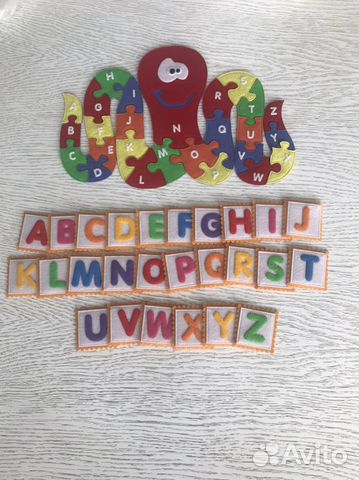 Алфавит английский из фетра