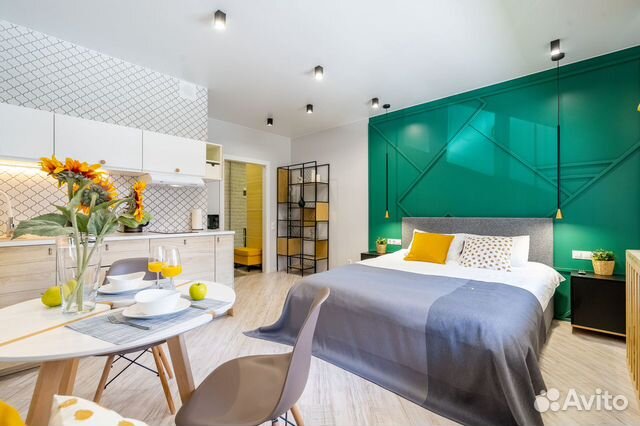 

Квартира-студия, 28 м², 2 кровати