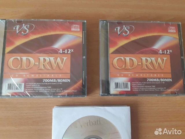 Новые CD-RW и DVD-R диски