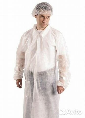 Халат медицинский одноразовый (Спанбонд)