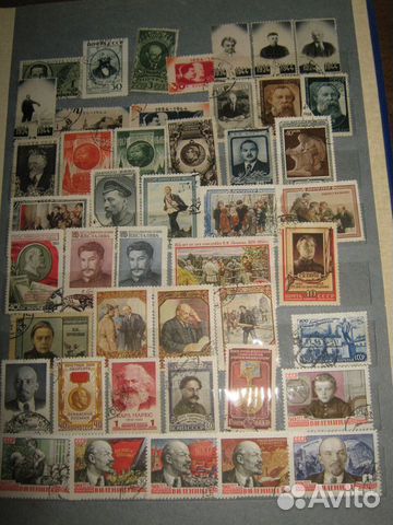 Марки;ленин,соратники,великий октябрь