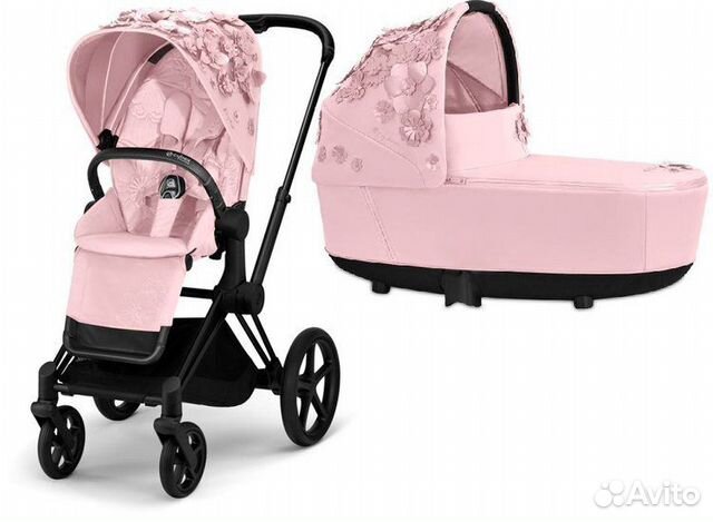 Коляска 2в1 Cybex Priam 2021, Pale Blush