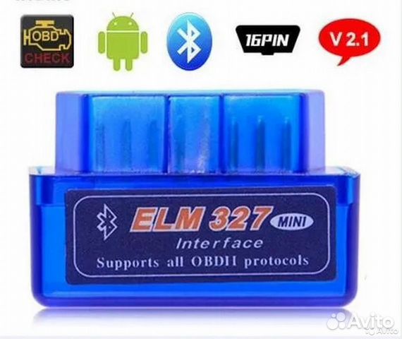 Автосканер ELM 327 mini v 2.1 адаптер