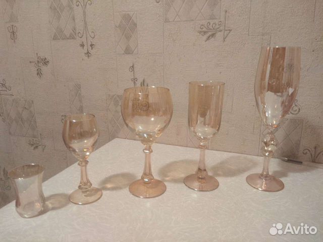 Бокалы фужеры рюмки