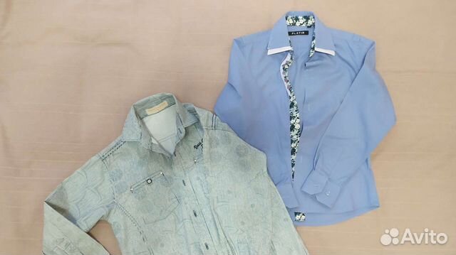 Рубашка на мальчика, для школы, рост 128-134