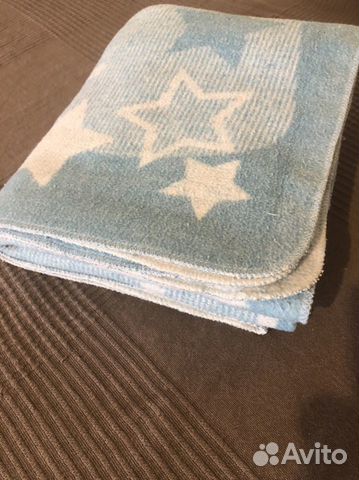 Одеяло детское шерстяное 112х100см