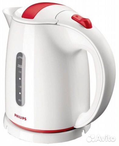 Чайник philips HD 4646.40 бело-красный