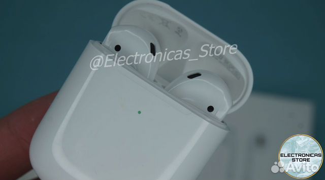 Наушники Аирподс 2 Apple Светло-Дымчатые