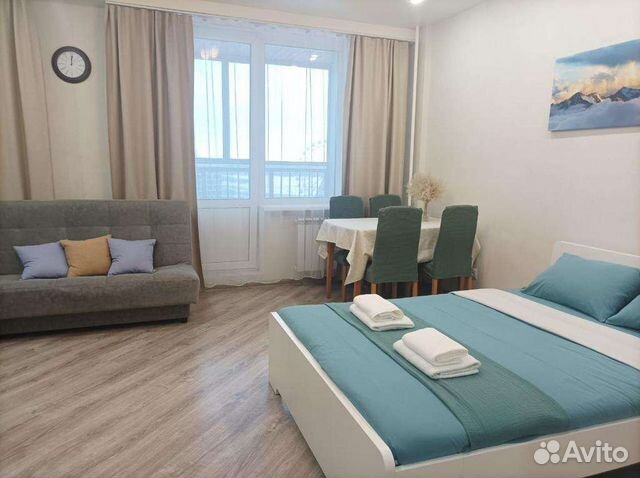 

Квартира-студия, 34 м², 2 кровати