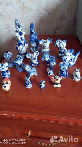 Коллекционные фигурки гжель