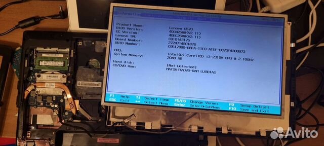 Lenovo g570 разбор