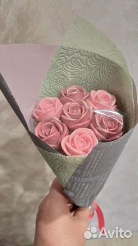 Шоколадный букет из роз