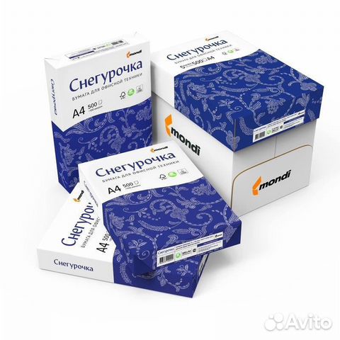 Офисная бумага a4 снегурочка 80г