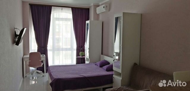 

Квартира-студия, 28 м², 2 кровати