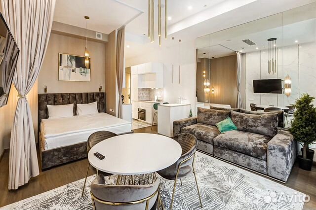

Квартира-студия, 45 м², 1 кровать