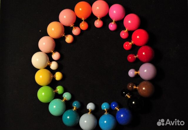 Серьги Пусеты для бальных танцев Ю1 Mise en Dior