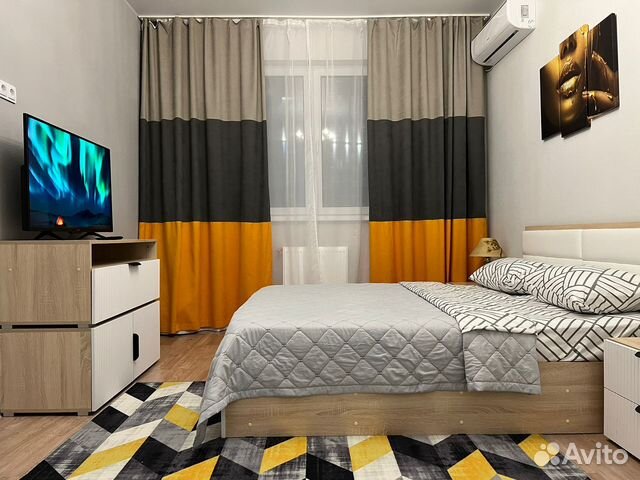 

1-к. квартира, 43 м², 2 кровати
