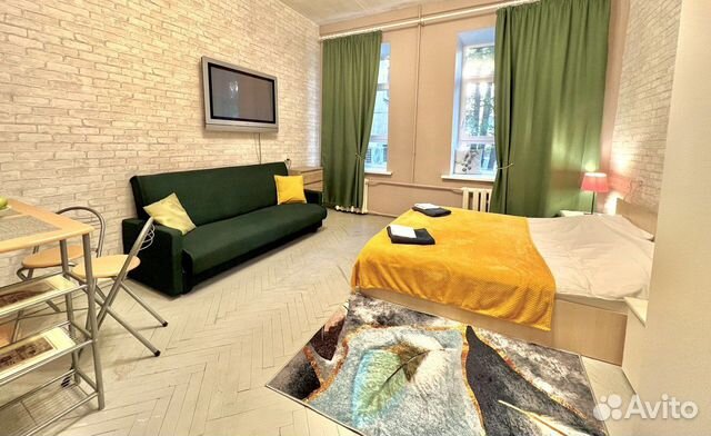 

Квартира-студия, 27 м², 2 кровати