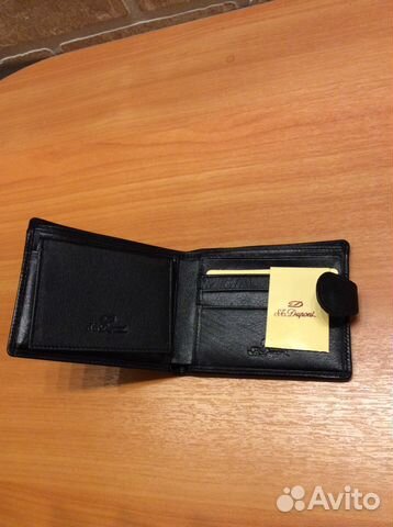 Кожаный кошелек портмоне S. T. Dupont Кожаный кошелек портмоне S. T. Dupont