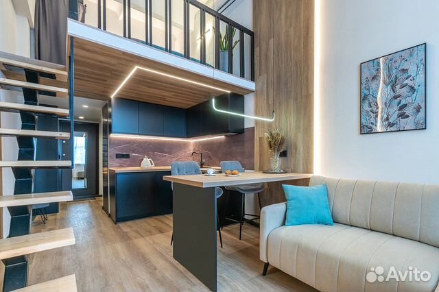 

Квартира-студия, 35 м², 2 кровати