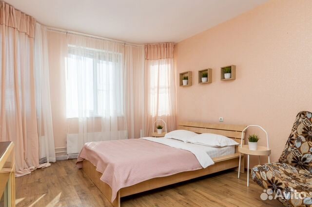 

1-к. квартира, 43 м², 2 кровати