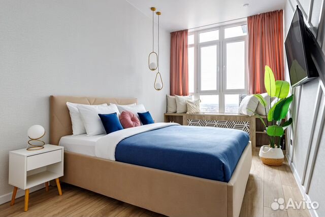 

1-к. квартира, 39 м², 2 кровати