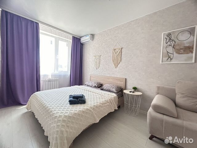 

1-к. квартира, 38 м², 2 кровати