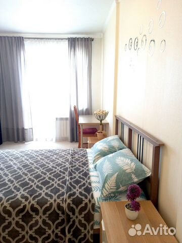 

1-к. квартира, 40 м², 2 кровати