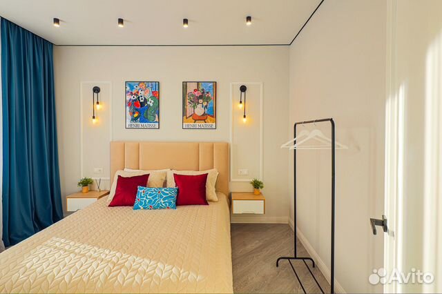 

1-к. квартира, 42 м², 2 кровати