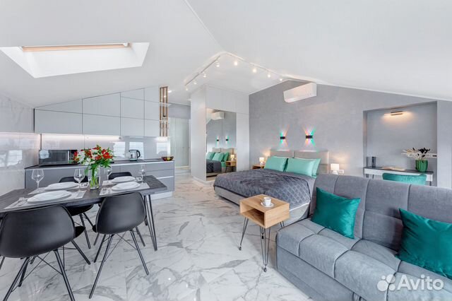 

Квартира-студия, 42 м², 3 кровати