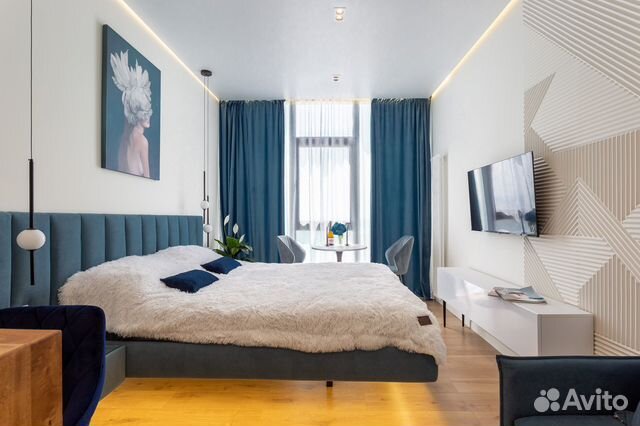 

Квартира-студия, 35 м², 1 кровать