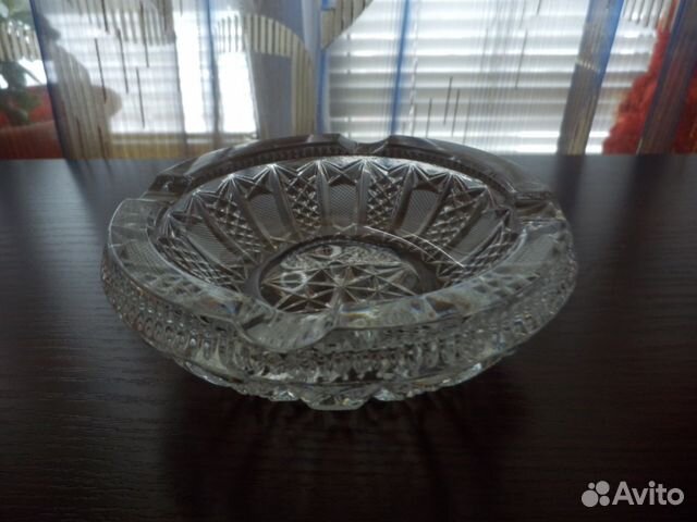 Пепельница наст.чешский хрусталь куплена1969г СССР