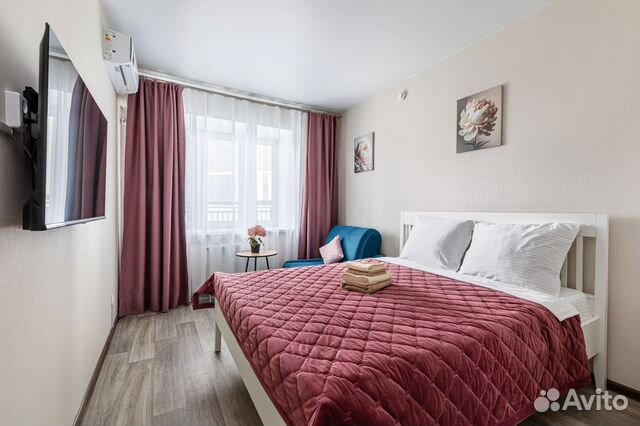 

1-к. квартира, 30 м², 2 кровати