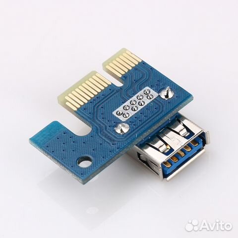 Райзер PCI-E 16X в PCI-E 1X (ver.006C) Райзер PCI-E 16X в PCI-E 1X (ver.006C)