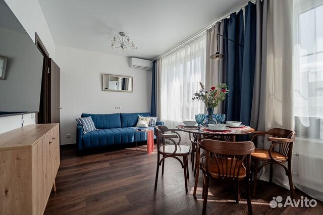 

1-к. квартира, 45 м², 2 кровати