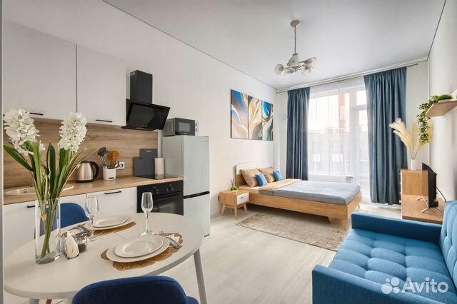 

Квартира-студия, 23 м², 2 кровати