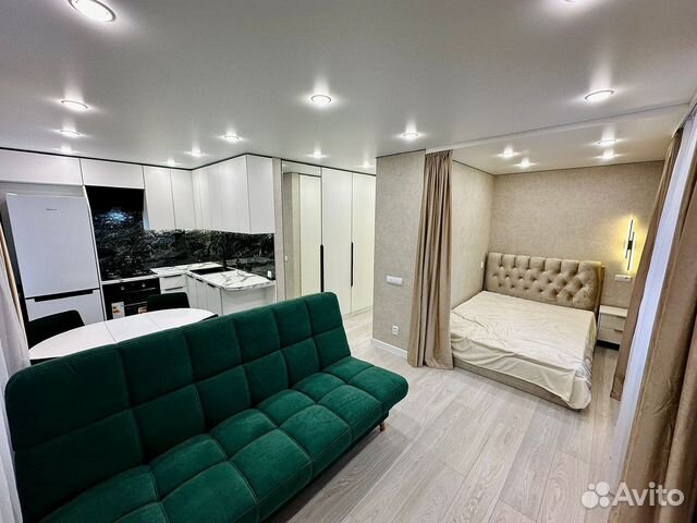 

Квартира-студия, 32 м², 2 кровати