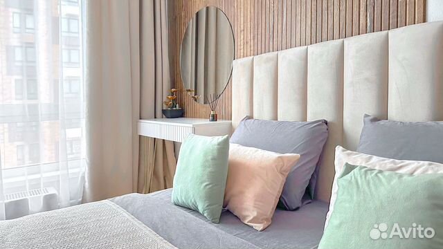 

1-к. квартира, 38 м², 2 кровати