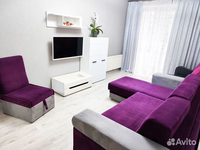 

1-к. квартира, 38 м², 2 кровати