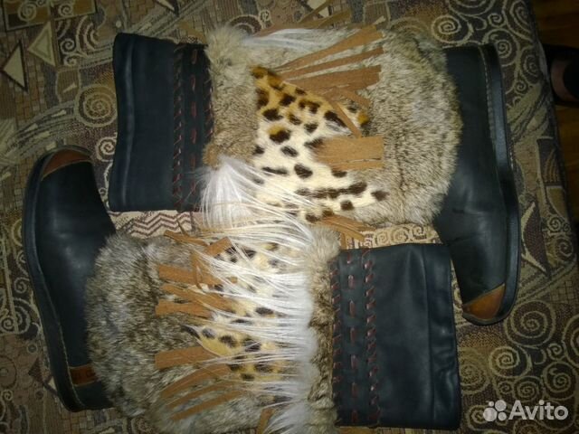 Сапоги женские с меховым голенищем снаружи Сапоги женские с меховым голенищем снаружи