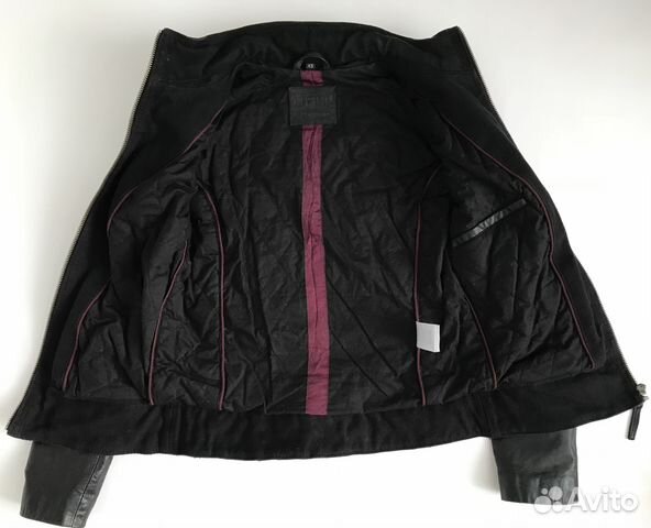 Кожаная куртка черная Mustang утепленная Кожаная куртка черная Mustang утепленная