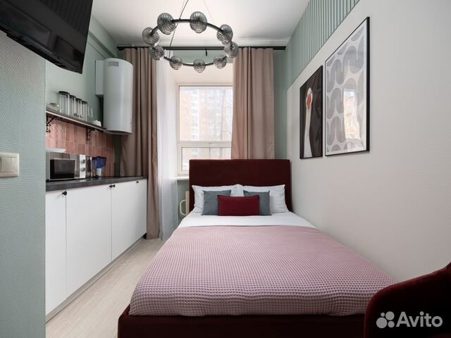 

Квартира-студия, 18 м², 1 кровать